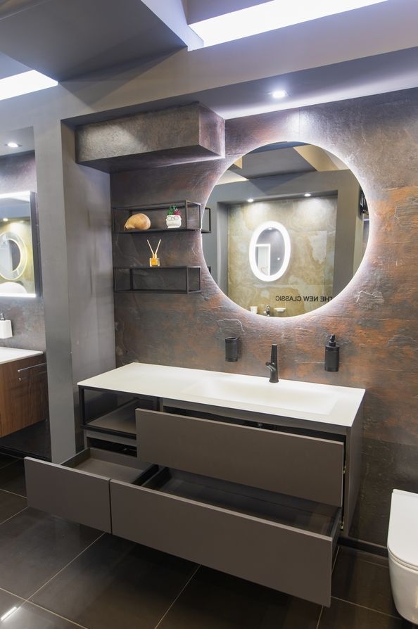 Тумба подвесная BMT BLEUS 4.0  971 205 FCF 01 440   500х243х500 мм, с 1 выдвижным ящиком, цвет Porfido Opaco