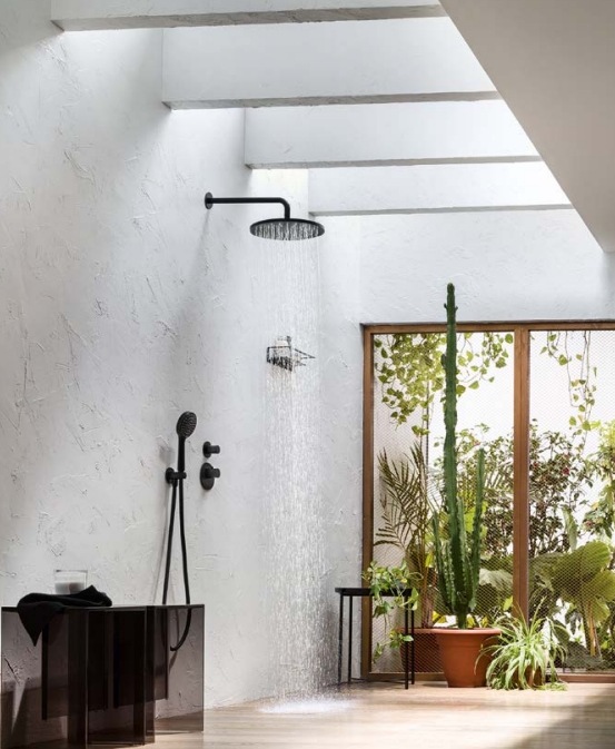 Полочка для душа ALMAR Showers Accessories E300001.MB цвет Чёрный матовый