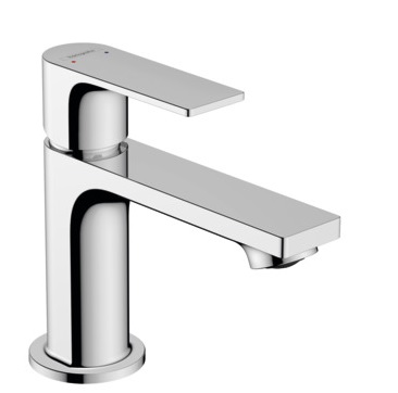 Смеситель однорычажный для раковины HANSGROHE REBRIS E 72550000 80 мм, с донным клапаном, хром