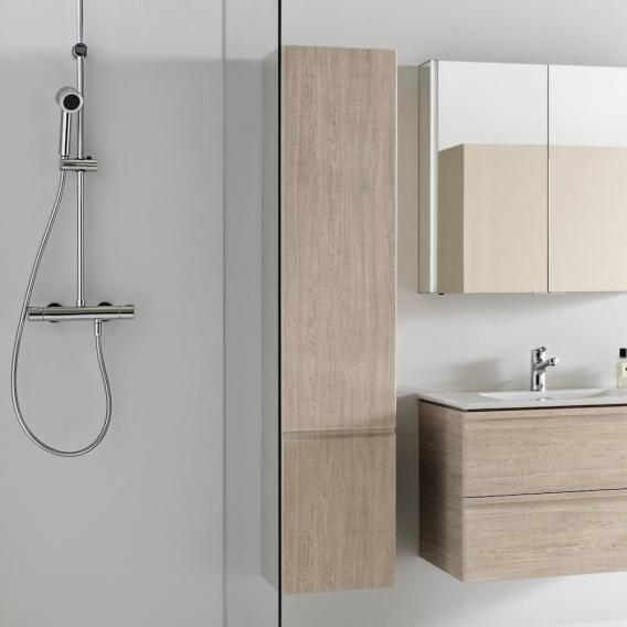 Высокий шкаф-пенал подвесной Laufen  Pro   4.8312.1.095.479.1 высота 165 см, дверь левая, светлый дуб