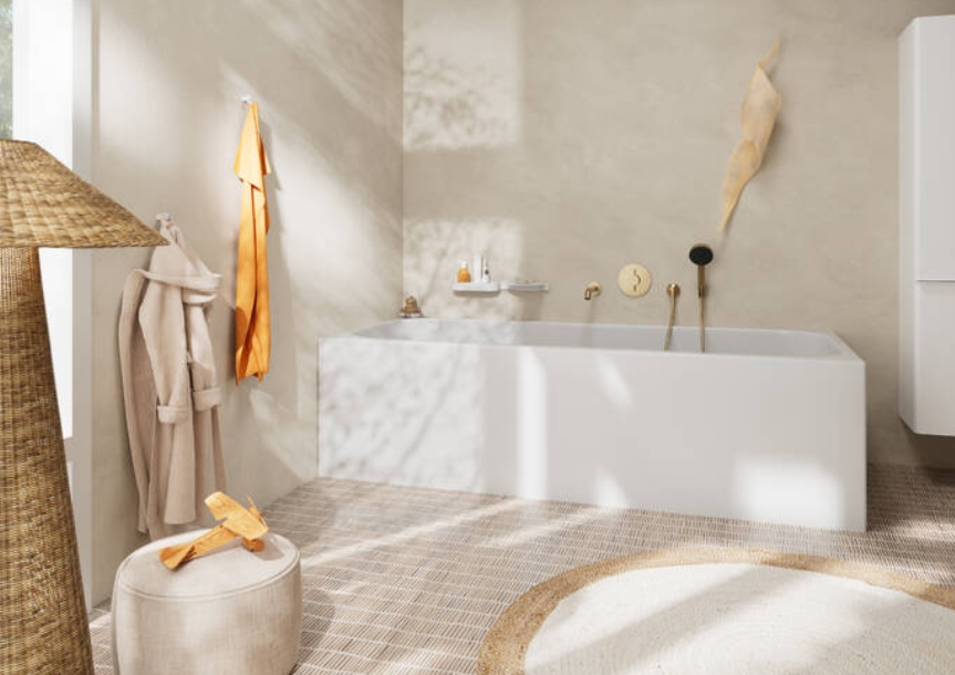 Шланговое подсоединение HANSGROHE FixFit S 26453140 с клапаном обратного тока, цвет Шлифованная бронза