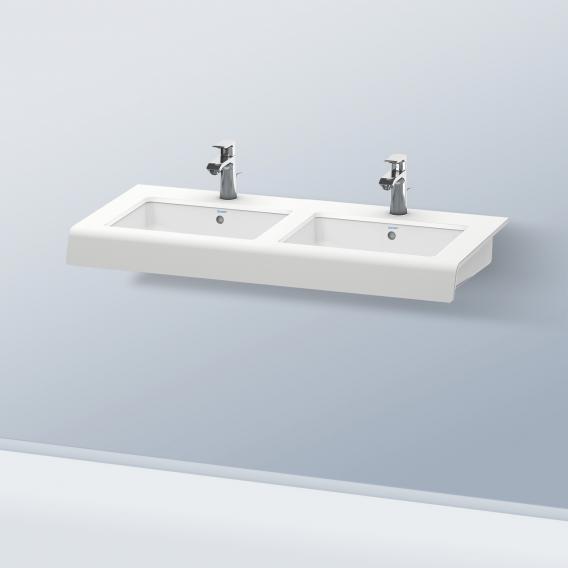 Консоль Duravit DuraStyle DS829C 18 с двумя вырезами, белый матовый