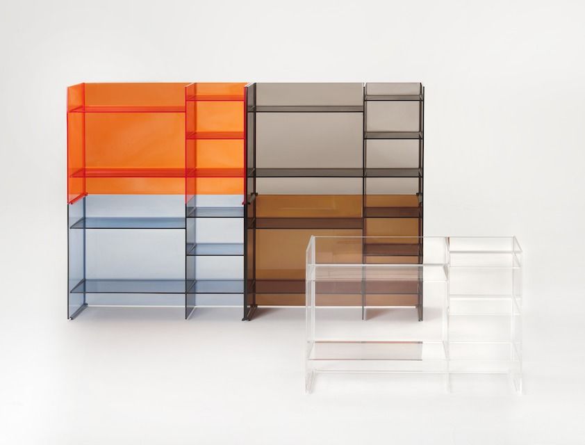 Стеллаж для ванной комнаты Kartell by Laufen   3.8933.1.084.000.1   пластик прозрачный