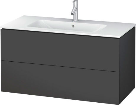 Тумба подвесная под раковину Duravit L-Cube LC6242 4949 графит матовый
