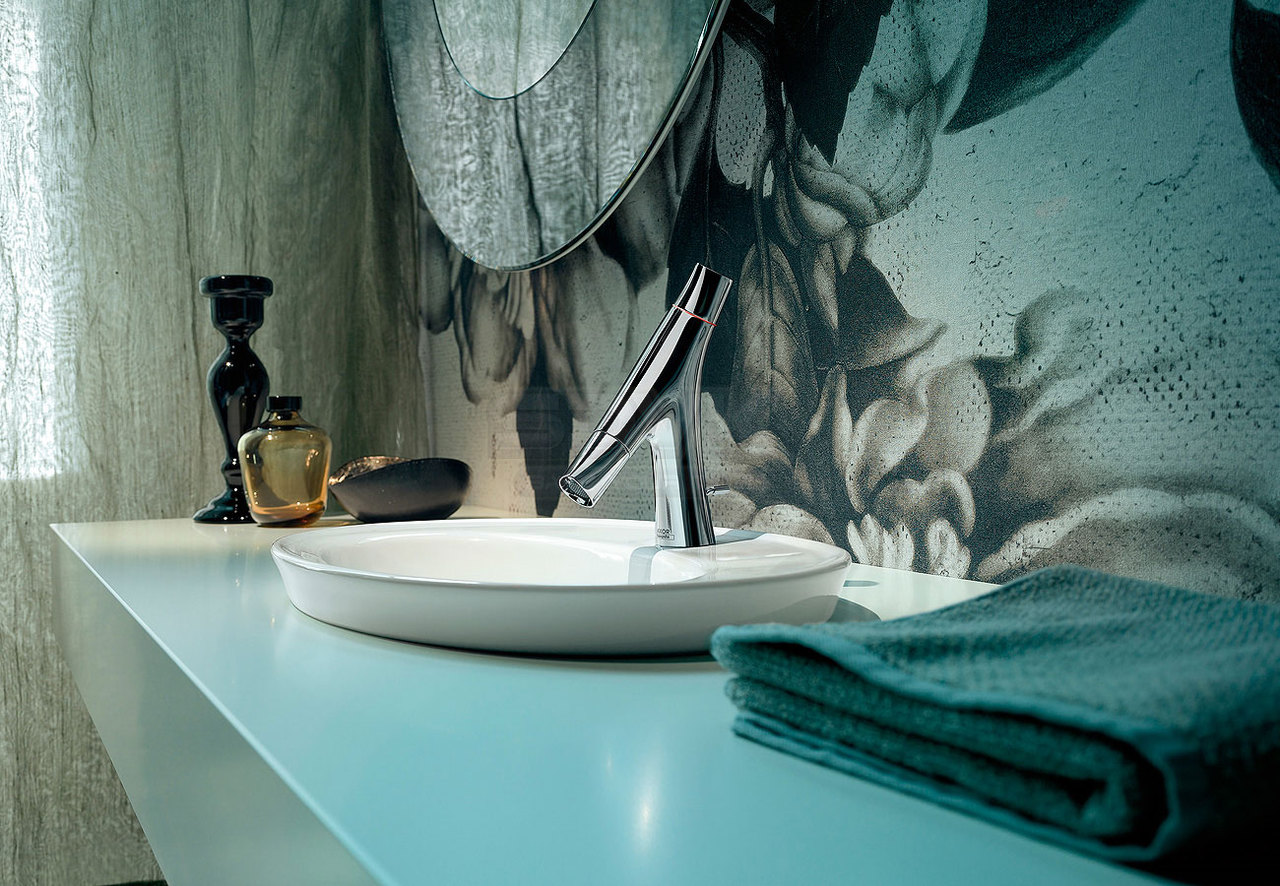 Смеситель для маленькой раковины AXOR Starck Organic 12014000 Хром