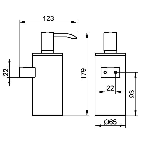 Дозатор Keuco Plan 14953 010100 хром