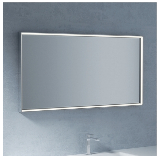 Зеркало прямоугольное с LED - подсветкой для ванной комнаты BMT Galaxy 801 424 140 04   1400х729х35 мм, серый