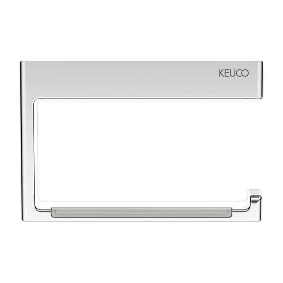 Держатель туалетной бумаги открытой формы KEUCO AVENO 14662 010000 с роликовым тормозом, с клеевым комплектом, цвет Хром