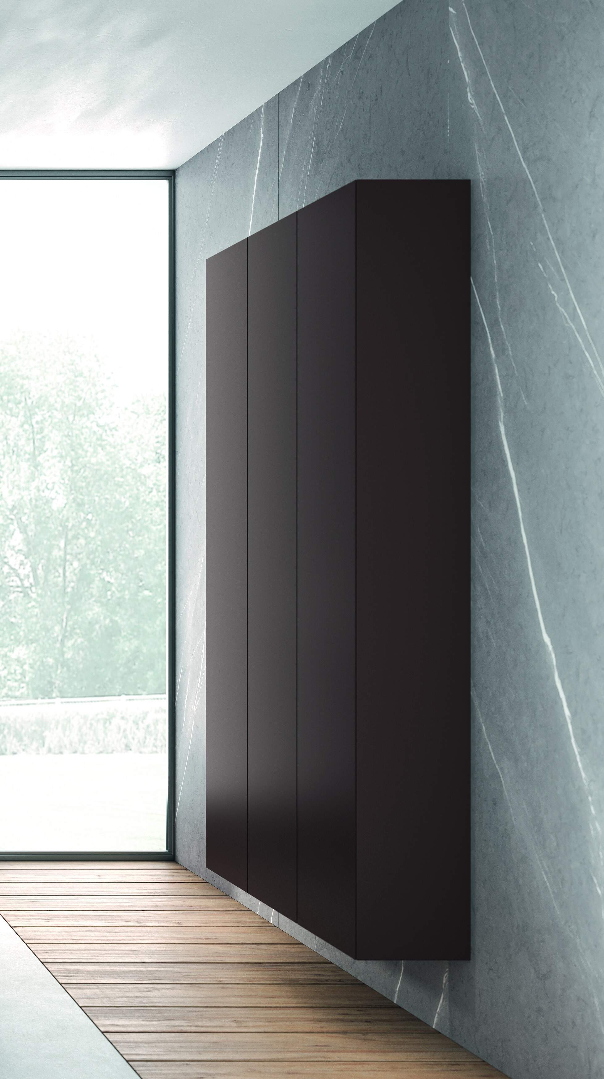 Комплект из трёх шкафов - пеналов BMT IKON IK-02.1   1050х1705х342 мм, цвет Marrone Terra Opaco