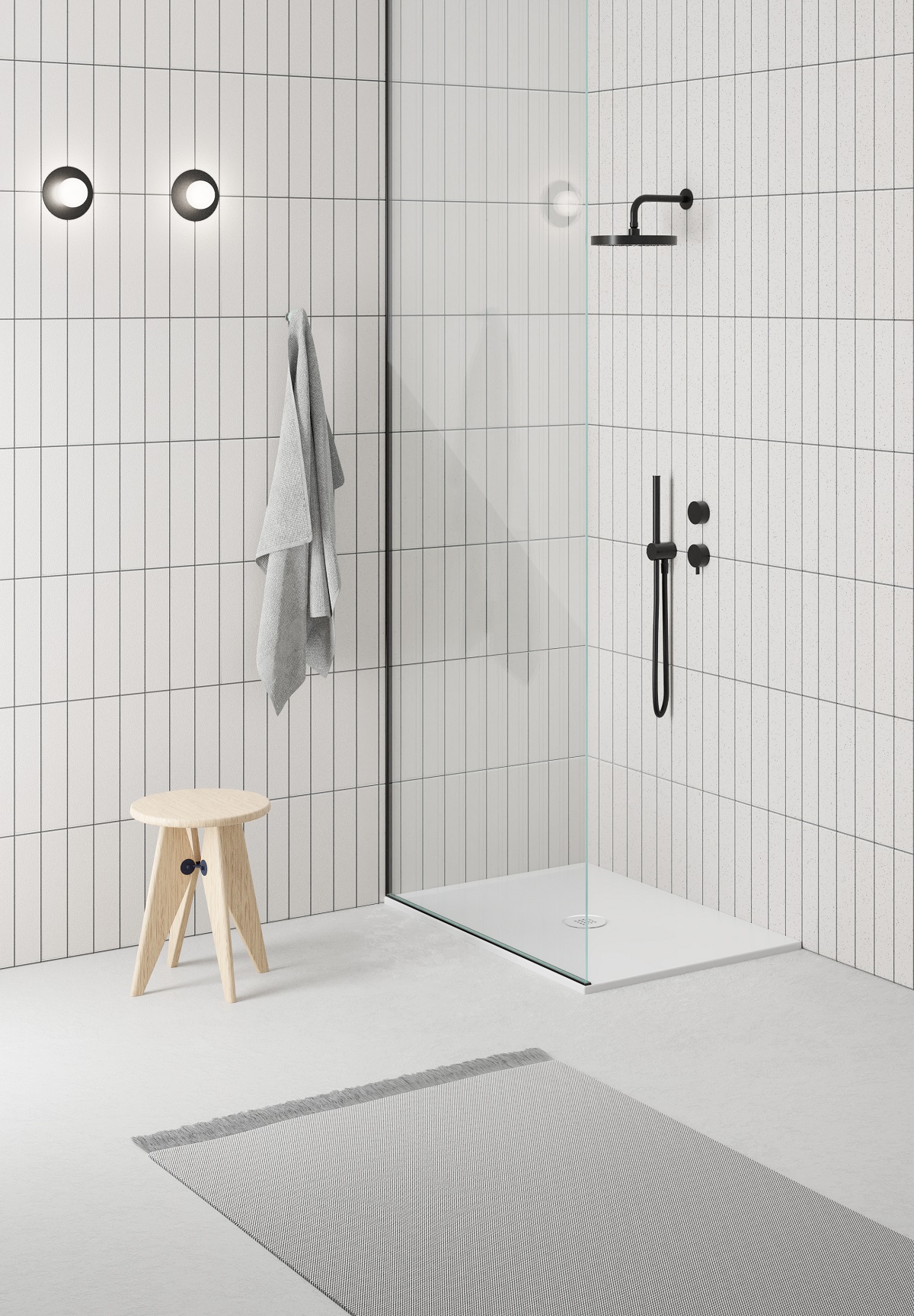 Керамический поддон GSI PURA H2 46100704 700х1000х20 мм, цвет Agave Matte