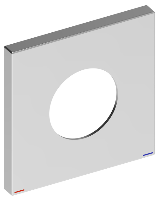 Настенная розетка квадратная для однорычажного смесителя KEUCO 59551 010092 105 мм, хром