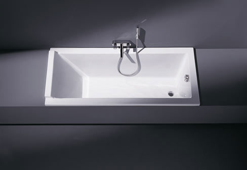 Акриловая ванна Duravit Starck 700050000000000 1800 х 900 c однм наклоном для спины, с переливом, встраиваемая версия или версия с панелями, белая
