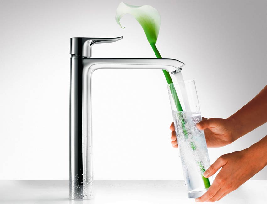 Смеситель для раковины высокий Hansgrohe Metris 31082000 Хром
