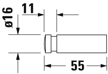 Крючок для полотенца Duravit D-Code 0099041000 хром
