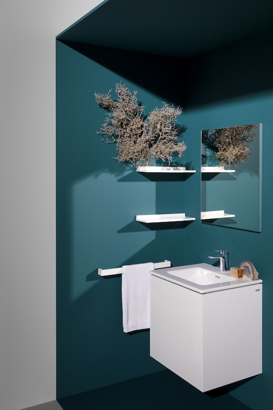 Тумба с раковиной  Laufen   Base for Pro S  8.6496.0.260.104.1   60 см, подвесная, 2 ящика, цвет белый матовый