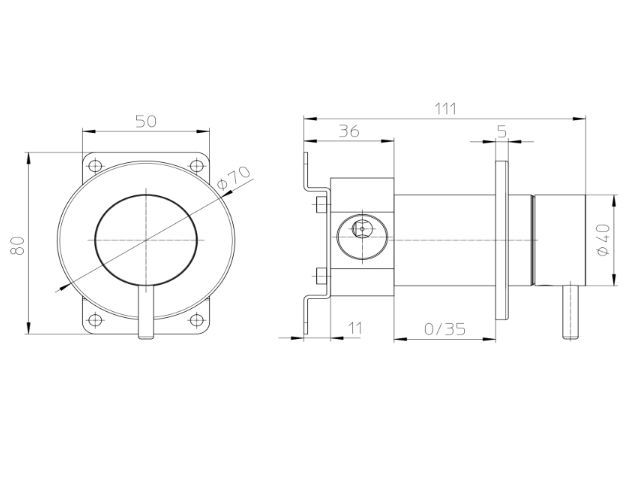Внешняя часть переключателя BOSSINI NOBU INZ223.075 на 2 потребителя, цвет Матовая нержавеющая сталь