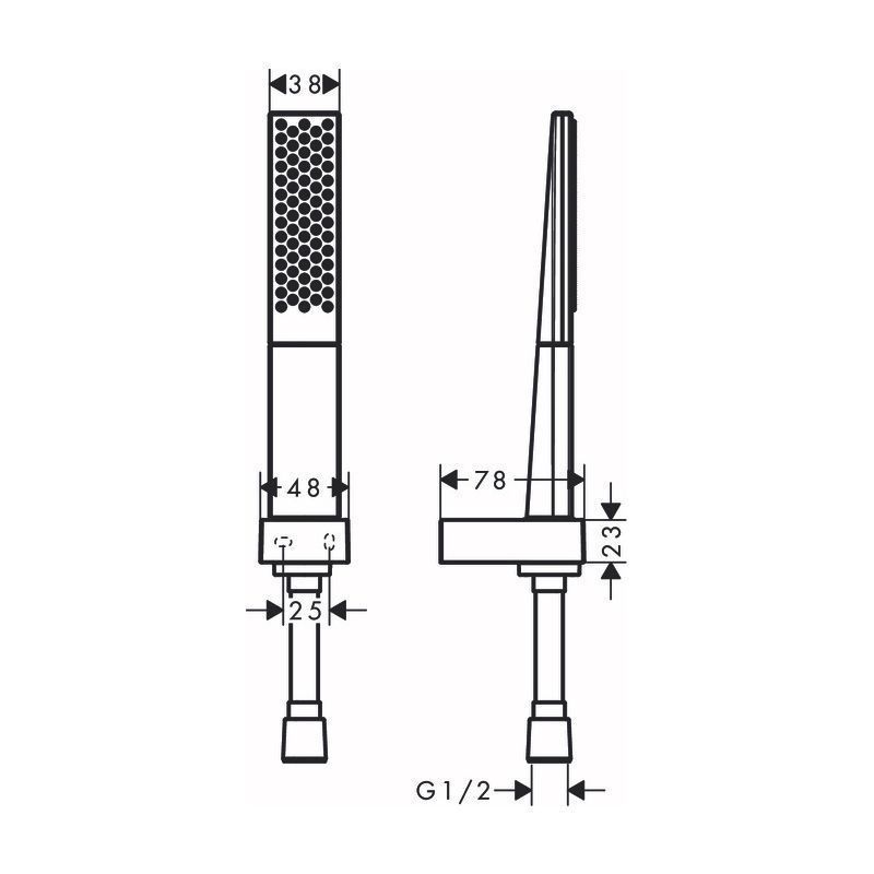 Душевой набор Hansgrohe Rainfinity 26857700 100 1jet с душевым шлангом 125 см белый матовый