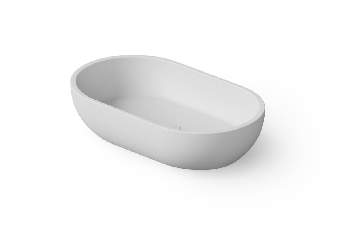 Раковина накладная  DEA DESIGN  Countertop basin DD9033 550 18 550 х320 h130 мм, из композита Solid surface, цвет белый матовый 18