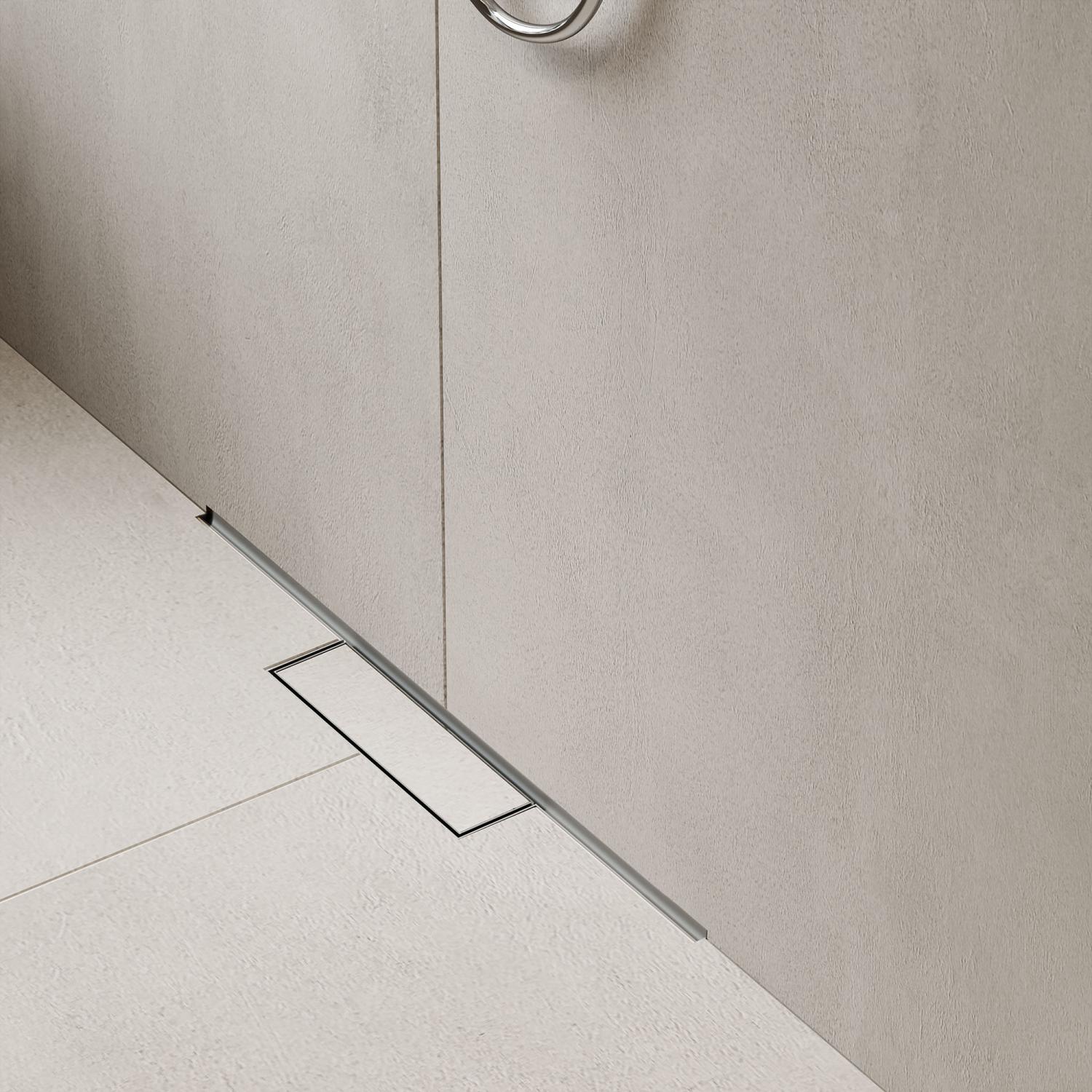 Внешняя часть трапа для душа HANSGROHE RainDrain Minimalistic 56220000 800 мм, цвет Хром
