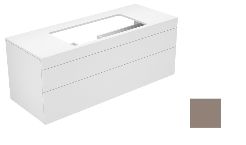 Тумба под умывальник Keuco Edition 400  31583 370000 корпус/фасад структурный лак трюфель