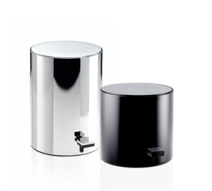 Ведро для мусора круглое, с крышкой с педалью DECOR WALTHER Contract/Bar TE 50 MINI      0615450     23 x 23,5 x 28,5 см, белый матовый