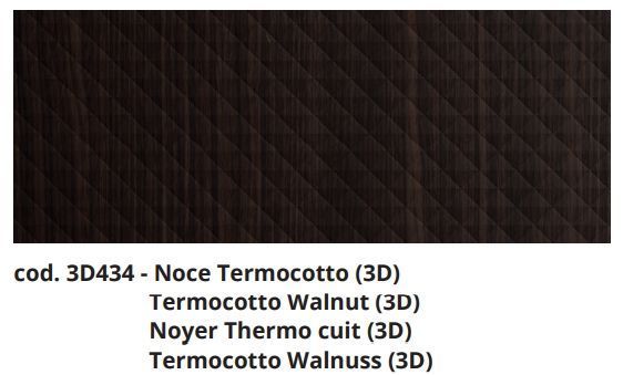 Тумба подвесная для раковины BMT IKON 970 109 MEF 01 0 3D434  1050х400х500 мм, с 3D фронтом, c одним выдвижным ящиком, цвет Termocotto Walnut