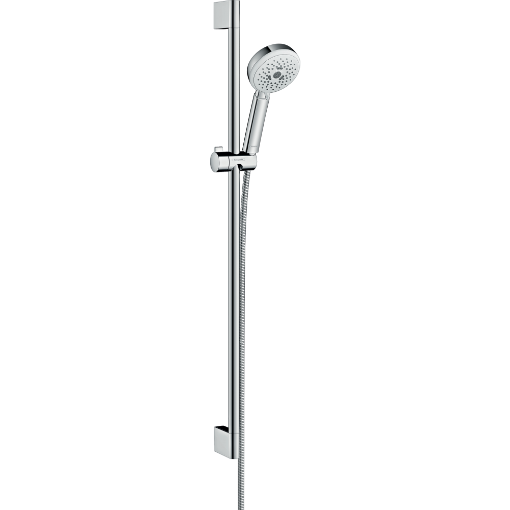 Душевой гарнитур со штангой 90 см Hansgrohe Crometta 26656400 Белый /Хром