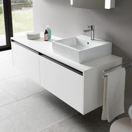 Тумба подвесная под раковину справа DURAVIT KETHO.2 K24888R80800000 550 мм х 1400 мм х 459 мм, графит суперматовый