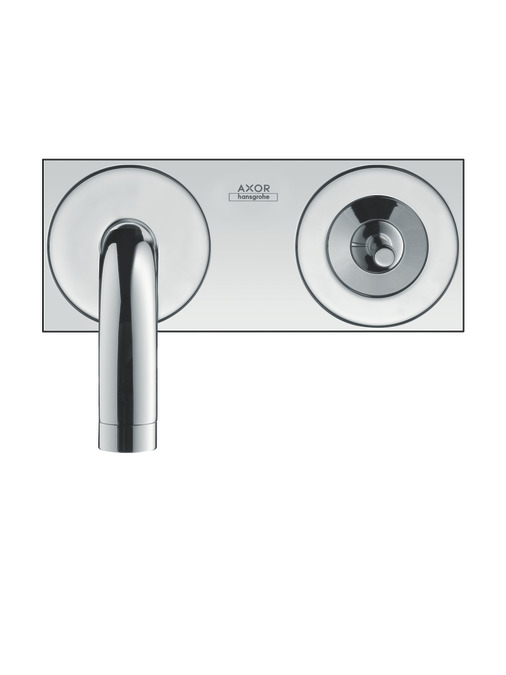 Смеситель для раковины AXOR Uno 38115000 настенный хром