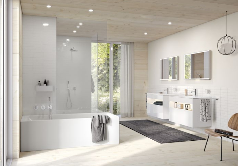 Тумба под раковину KEUCO STAGELINE 32863 300000 490 мм х 800 мм х 549 мм, с 1 выдвижным ящиком, с сифоном, белый/белый