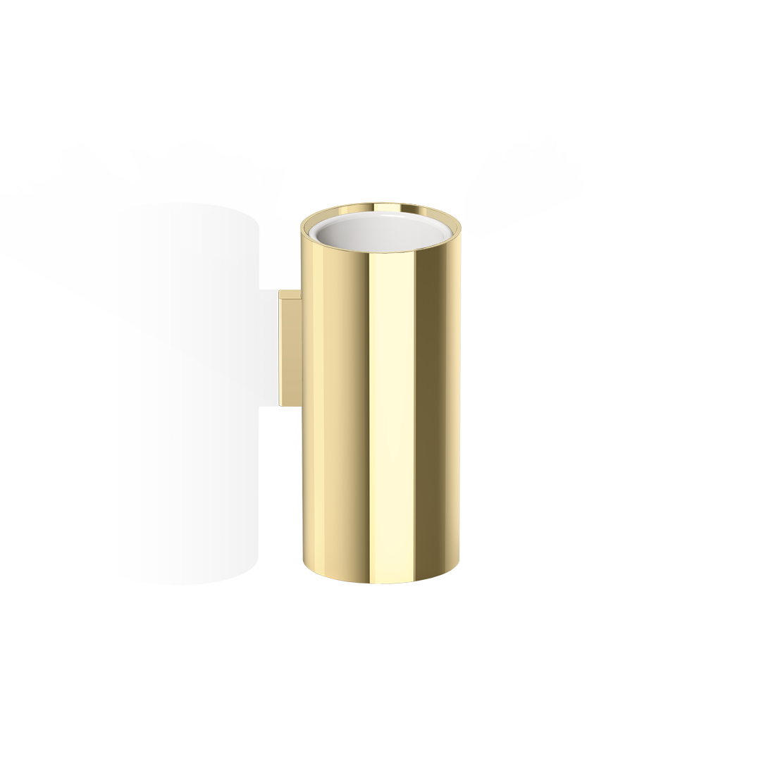 Стакан для зубных щеток подвесной DECOR WALTHER Mikado MK WMB   0522616    12 X Ø 5,5 х 6,5 см, с белым керамическим контейнером, цвет  розовое золото