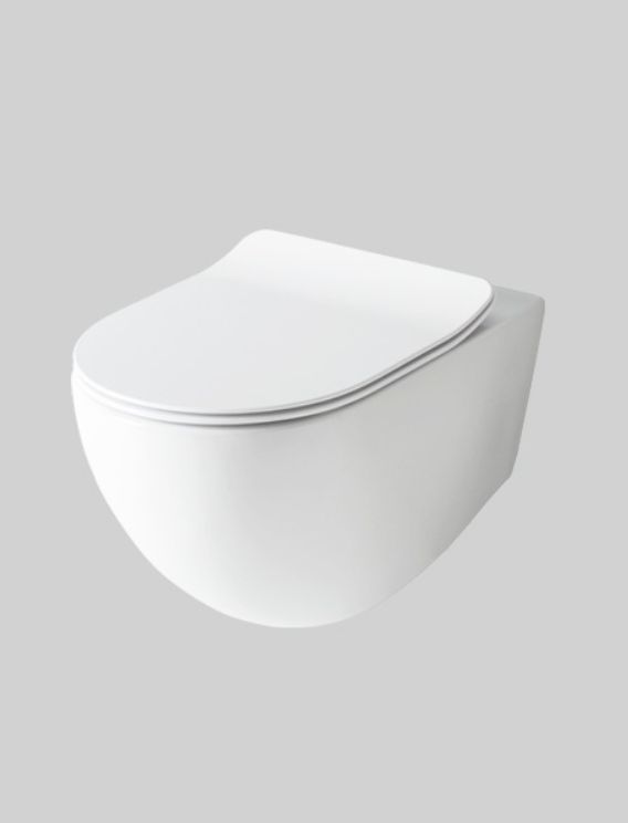 Унитаз подвесной безободковый ARTCERAM FILE 2.0 FLV004 01 30 370 мм х 520 мм, c креплением, белый глянцевый