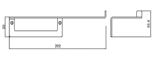 Держатель туалетной бумаги с полочкой ALMAR Showers Accessories E317000.MB нержавеющая сталь, цвет Чёрный матовый