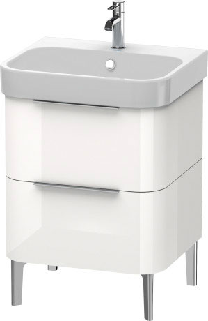 Тумба напольная под раковину Duravit Happy D.2 H2637102222 белый глянцевый