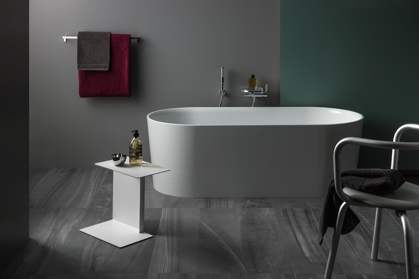 Свободностоящая  ванна  Laufen   Val  2.3028.2.000.000.1,  160х75 см, из материала  Sentec, белая