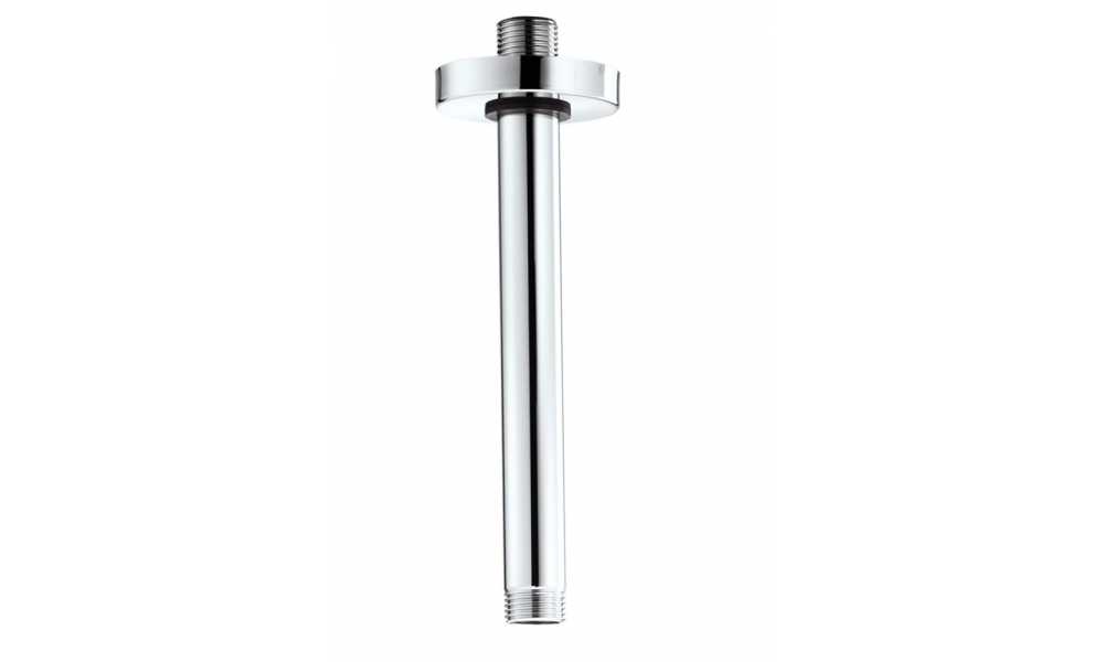 Верхний душ потолочный BOSSINI Apice H31430G.073 280 мм, с кронштейном 300 мм, чёрный матовый