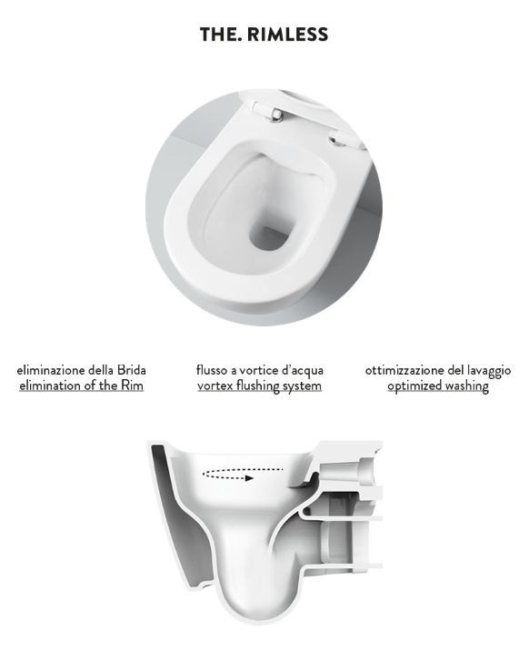 Унитаз подвесной безободковый ARTCERAM FILE 2.0 FLV004 01 30 370 мм х 520 мм, c креплением, белый глянцевый