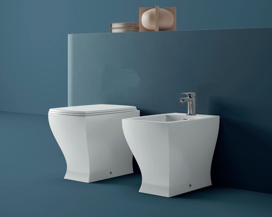 Биде напольное ARTCERAM JAZZ JZB002 01 00 540 мм х 360 мм, с отверстием под смеситель, с переливом, c креплением, белый глянцевый