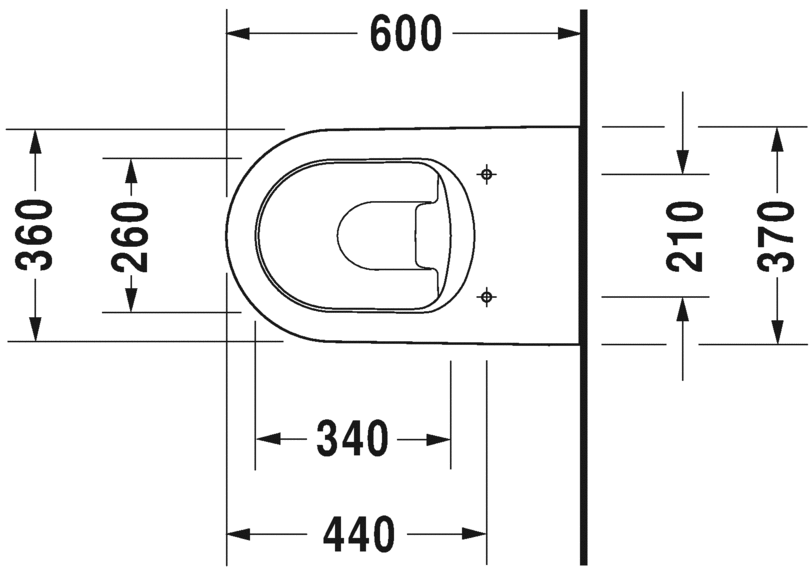 Напольный приставной унитаз Duravit ME By Starck 2169090000 белый