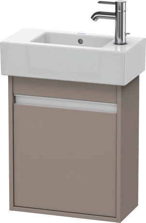 Тумба подвесная под раковину Duravit Ketho 6629 L43 1 дверца, левая, базальт матовый
