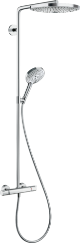 Душевой комплект Hansgrohe Raindance Select S S300 2jet 27133400 Showerpipe с термостатом белый/хром