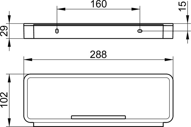 Пластиковая вставка от корзинки для душа KEUCO PLAN 14959 000138 Светло-серый