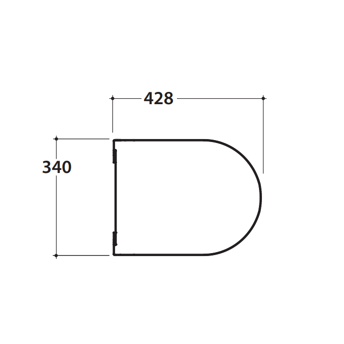Сиденье для унитаза GLOBO MODE ME020BI 428 мм х 340 мм, с Soft-Close, белое глянцевое