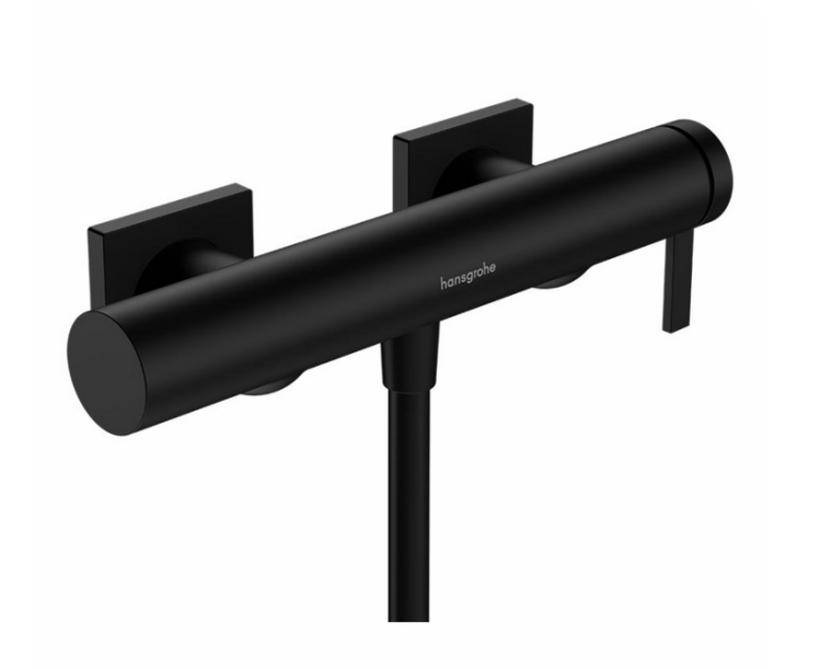 Однорычажный смеситель для душа наружного монтажа HANSGROHE Tecturis E 71764670 цвет Чёрный матовый