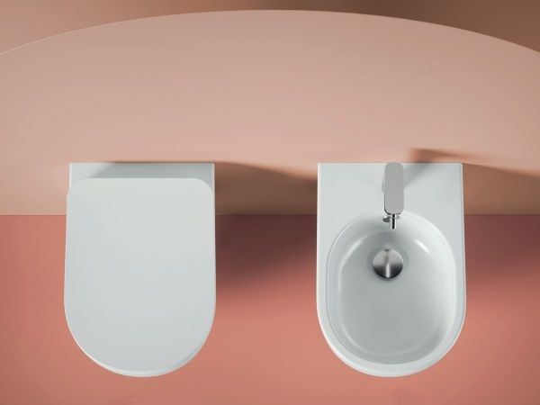 Биде повдесное ARTCERAM FILE 2.0 FLB001 17 30 370 мм х 520 мм, с отверстием под смеситель, с переливом, чёрный матовый