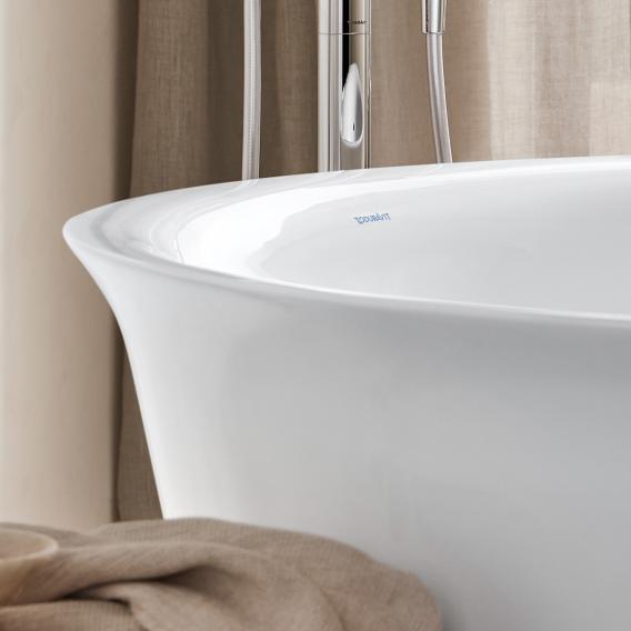 Отдельно стоящая ванна Duravit White Tulip 700470000000000 1400 мм х 1400 мм, с бесшовной панелью и рамой, белая