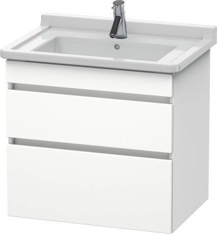 Тумба подвесная под раковину Duravit DuraStyle DS648701818 белый матовый