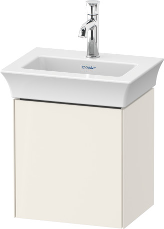 Тумба подвесная правая DURAVIT White Tulip WT4240RH4H4 298 мм х 384 мм, с одной дверцей, скандинавский белый глянцевый