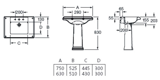 РАСПРОДАЖА Раковина ROCA America 7.3274.9.100.0 (7327491000) Белый