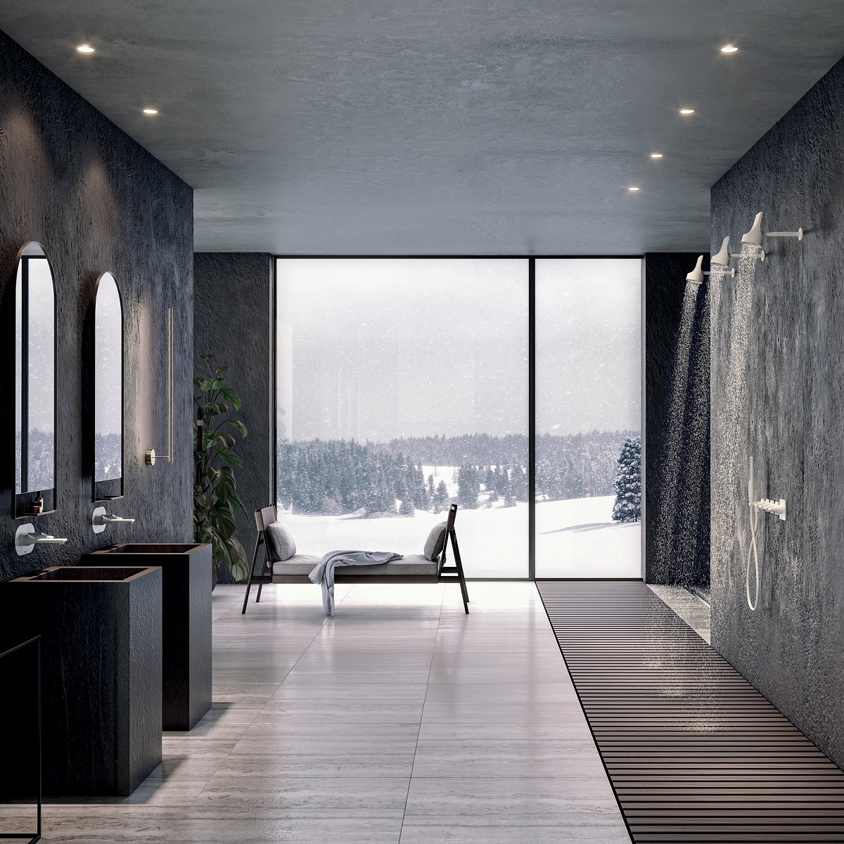 Верхний душ BOSSINI Apice  HH1000.030  Ø 100 мм, c поворотным держателем, хром